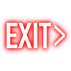 Exit light signs. Emergency exit sign on ceiling with illuminated green figure. Exit with arrow signs. Fire escape 