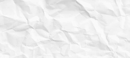 white crumpled paper texture background