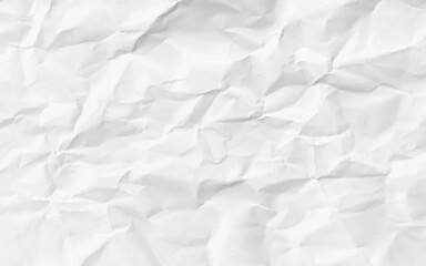 white crumpled paper texture background