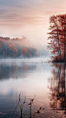 Fototapeta premium Amanece en el lago 2