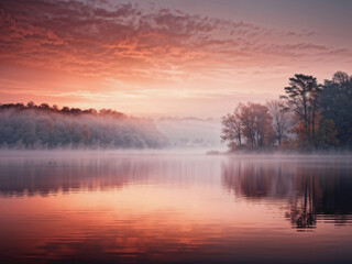 Fototapeta premium Amanece en el lago 15