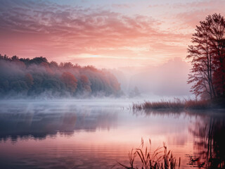 Fototapeta premium Amanece en el lago 18