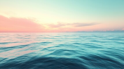 Obraz premium Tranquil Ocean at Sunset