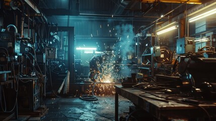 Industrial Welding Sparks