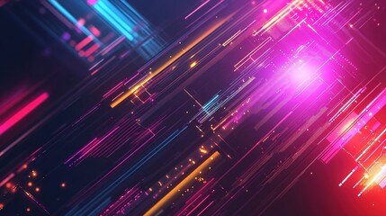 Modern tech background featuring digital circuits and electronic elements