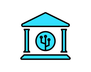 Illustration of a digital banking platform, symbolizing online banking services