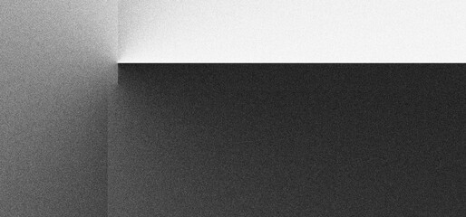 Black white grainy background, monochrome gray noisy texture dark grunge banner, header poster cover backdrop design