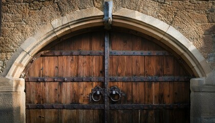 old wooden door