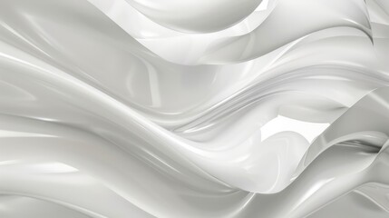 Abstract White Waves Background