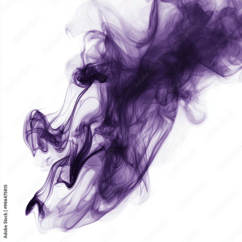 Aufkleber soft, translucent violet tendrils swirl and dance upward, creating a mesmerizing visual effect. the 