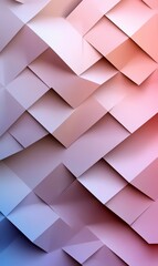 Soft lavender polygonal abstract 3D pattern