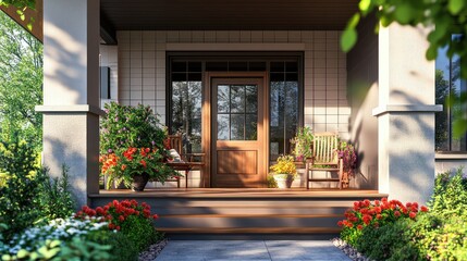 Beautiful Decorated Home Entrance 
