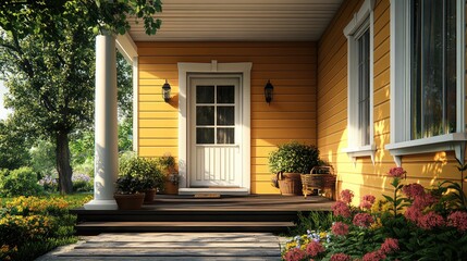 Beautiful Decorated Home Entrance 
