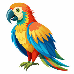 Exotic Parrot Vector Illustration