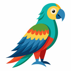Exotic Parrot Vector Illustration
