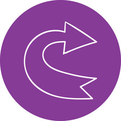 Single isolated icon with outline style icon on white background