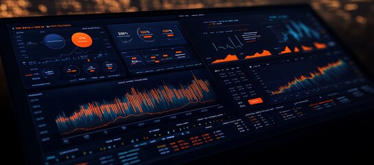 A Close-up of a Computer Screen Displaying Data and Charts