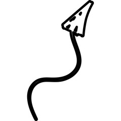 Single isolated icon with outline style icon on white background