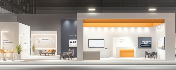 Modern exhibition booth interior design