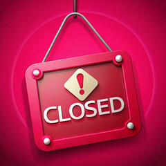 sign CLOSED