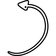 Single isolated icon with outline style icon on white background