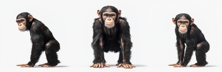 Fototapeta premium monkey isolated on white background