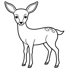 Gentle Fawn with Soft Lines