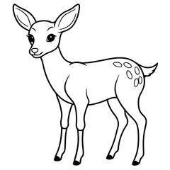 Gentle Fawn with Soft Lines