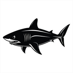 Shark silhouette vector