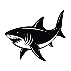 Shark silhouette vector