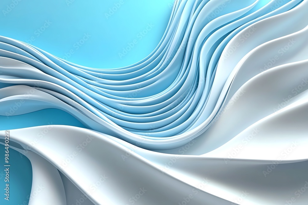 Poster Bonds and liquidity, visualized in an abstract design with smooth, flowing lines representing flexibility