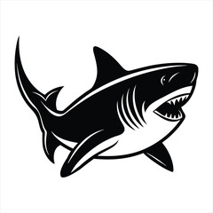 Shark silhouette vector