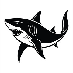 Shark silhouette vector