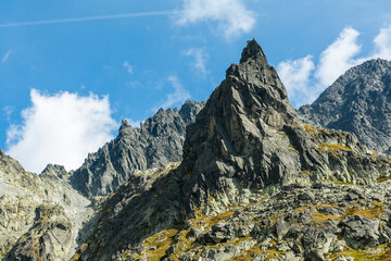 Kostolik (Kosciolek) peak in Batizovska dolina (Batyzowiecka Dolina) valley in the High Tatras in Slovakia. © gubernat