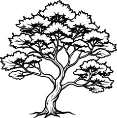 tree silhouette vector