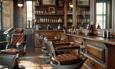 A barbershop with a vintage feel 4K Video