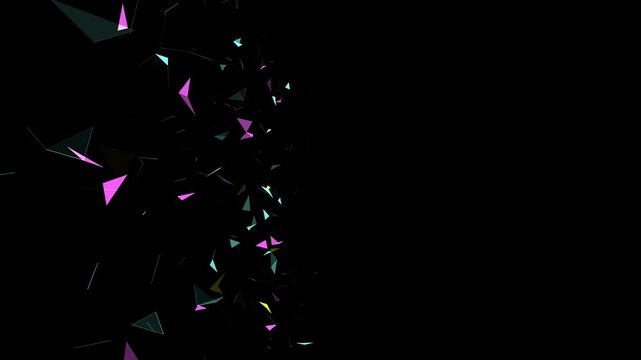 Plexus abstract technology and engineering background with original organic motion