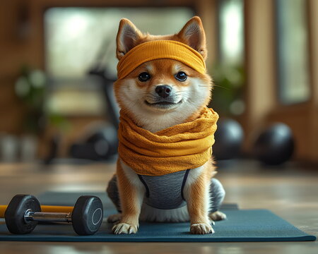 Image of dogs dressed as humans can be used in advertising, social media or marketing that require a sense of humor and interest to connect with the audience in a relaxed and friendly atmosphere.