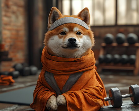 Image of dogs dressed as humans can be used in advertising, social media or marketing that require a sense of humor and interest to connect with the audience in a relaxed and friendly atmosphere.