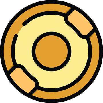 recommend clip art: Yellow round lifebuoy floating on water helping people in danger of drowning