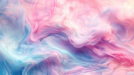 Obraz premium Serene Soft Pastel Swirl – Abstract Art with Pink, Blue, and Lavender Hues