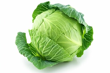 Obraz premium A fresh Cabbage isolated on white