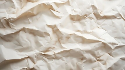 Obraz premium Crumpled White Paper with Brown Stains