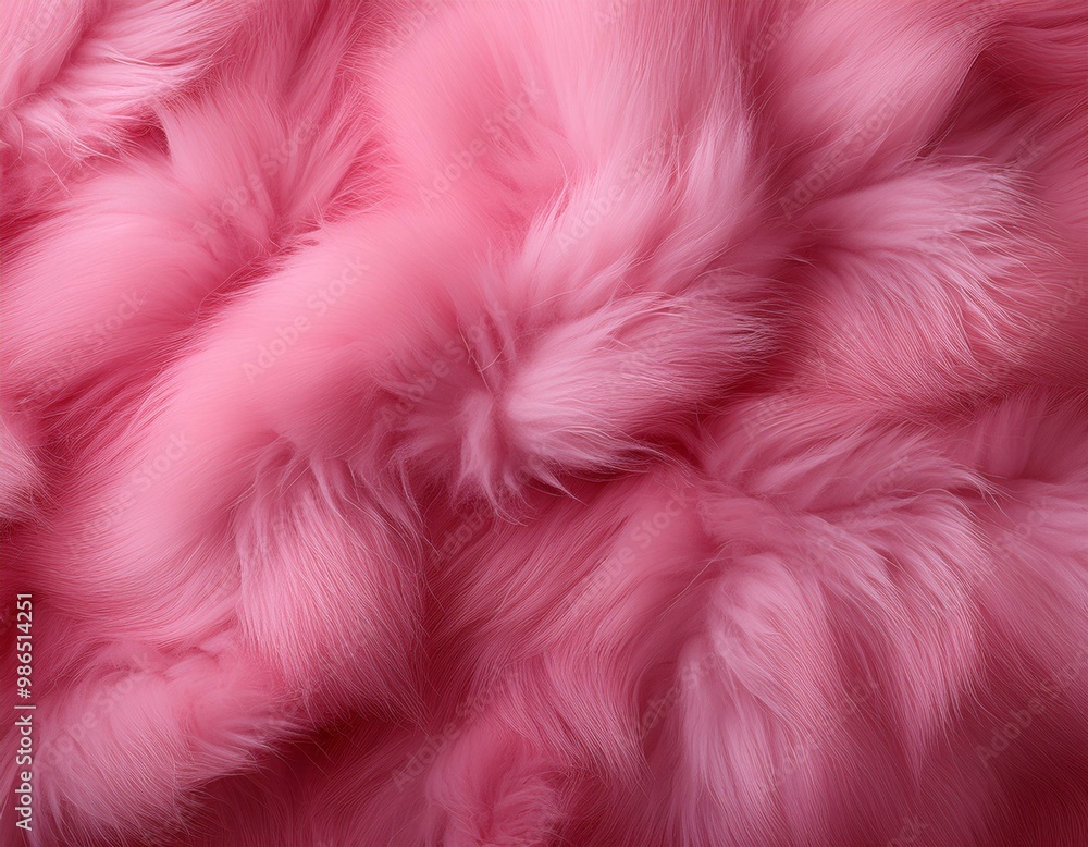 Poster pink fur background texture creating soft and fluffy pattern