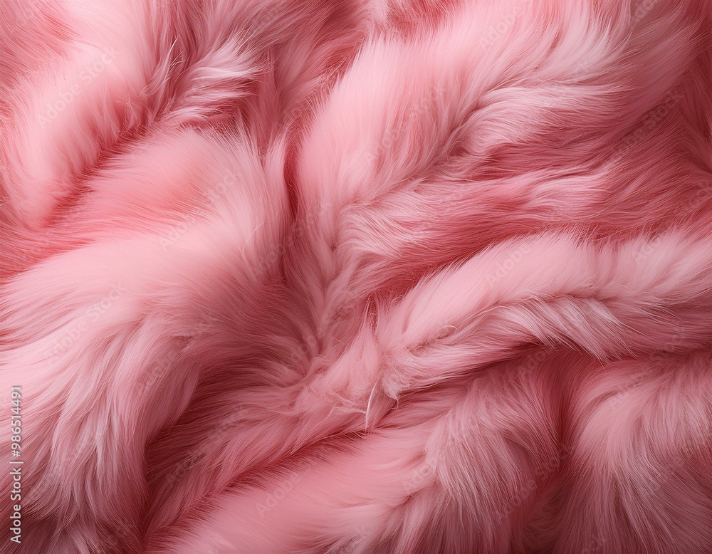 Poster pink fur background texture creating soft and fluffy pattern