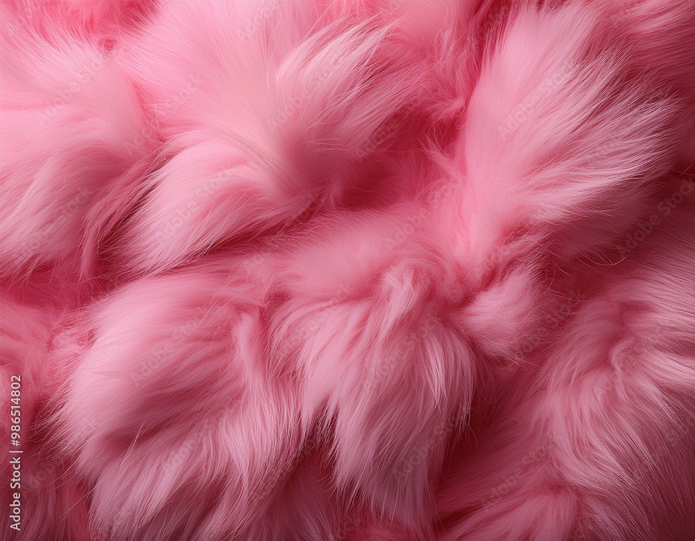 Poster pink fur background texture creating soft and fluffy pattern