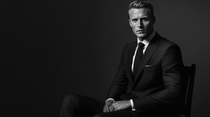 Sophisticated Man in a Suit