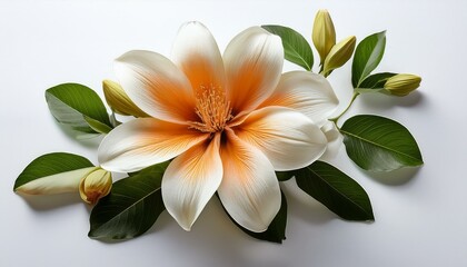 Fototapeta premium flower on white background