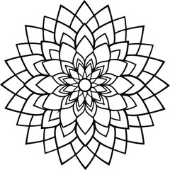 black and white mandala new design