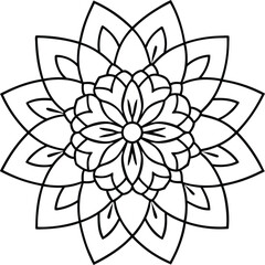 black and white mandala new design